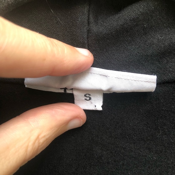 Bryn Walker Dress Size M Black Sleeveless Wrap Front Bamboo Organic Cotton - Picture 5 of 13